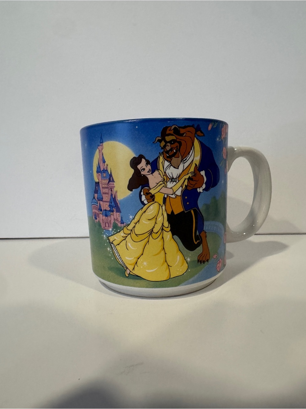 Disney Belle & Beast Blue and Yellow Ceramic Mug